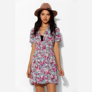 UO Floral Button-Down Summer Dress